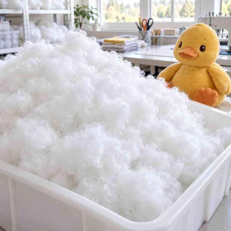 Ewintoys 04-01 Polyester Fiber Filling and Structure Materials Filling Materials Airy Polyester Fiber and Mustard Duck-2