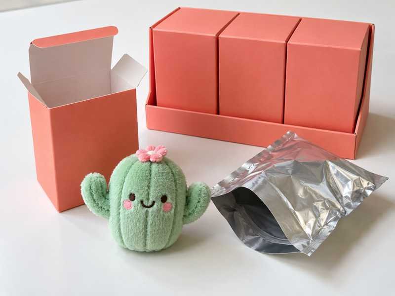 Ewintoys 04-03 Blind Box Plush Mint cactus plush packaging mockup