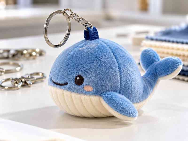 Ewintoys 04-05 Plush Keychains Plush Blue Whale Keychain Showcase-6