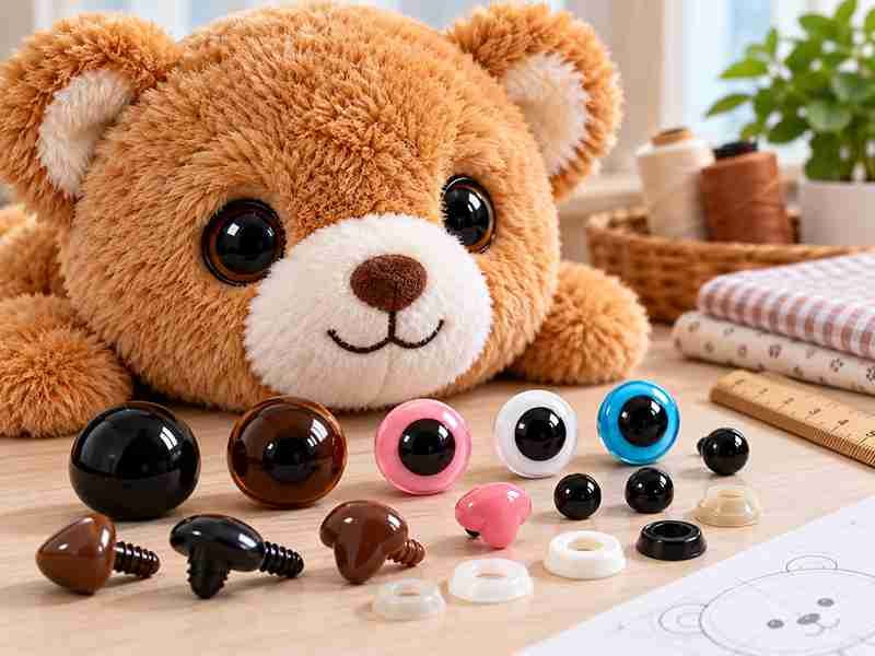Ewintoys 07-01 Plush Accessories Fit Guide Teddy Bear Safety Eye Craft Display Plastic Eyes Noses